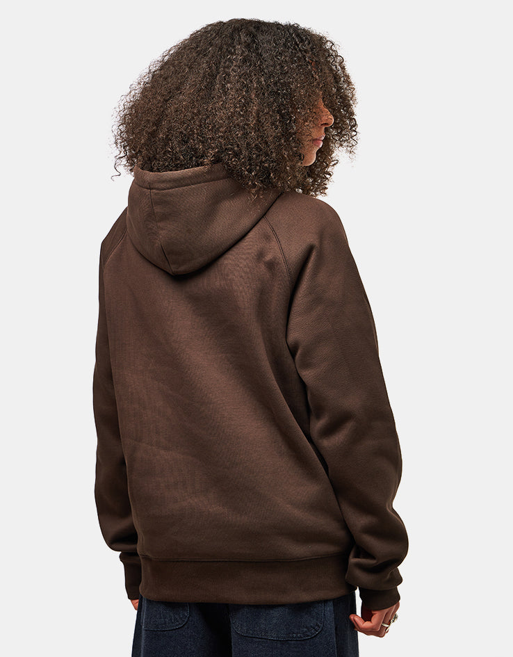 Carhartt WIP Hooded Chase Sweatshirt - Tobacco/Gold