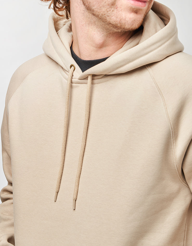 Carhartt WIP Hooded Chase Sweatshirt - Fleur De Sel/Gold