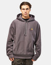 Carhartt WIP Hooded American Script Sweatshirt - Porphyry
