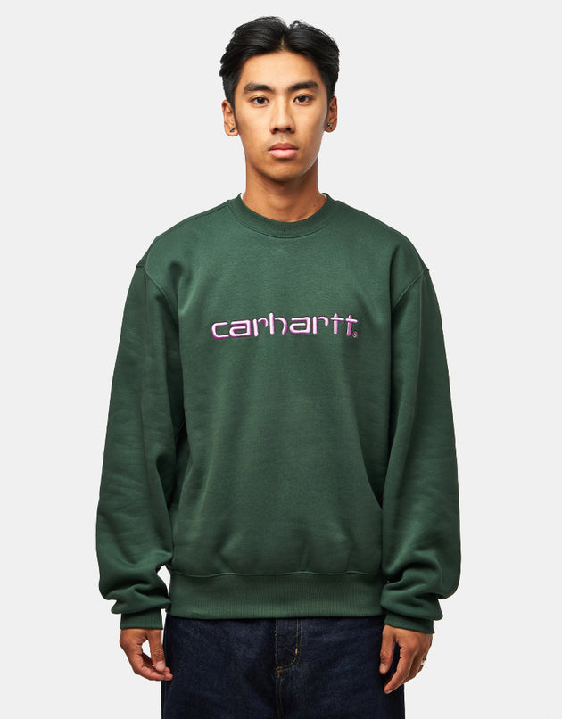 Carhartt WIP Carhartt Sweatshirt - Sycamore Tree/Phlox