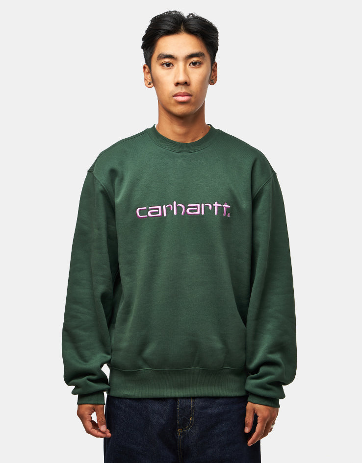 Carhartt WIP Carhartt Sweatshirt - Sycamore Tree/Phlox