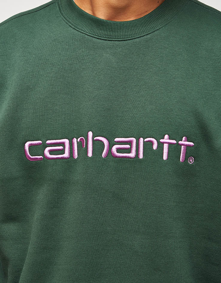 Carhartt WIP Carhartt Sweatshirt - Sycamore Tree/Phlox