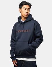 Carhartt WIP Hooded Carhartt Sweatshirt - Deep Night/Palisander