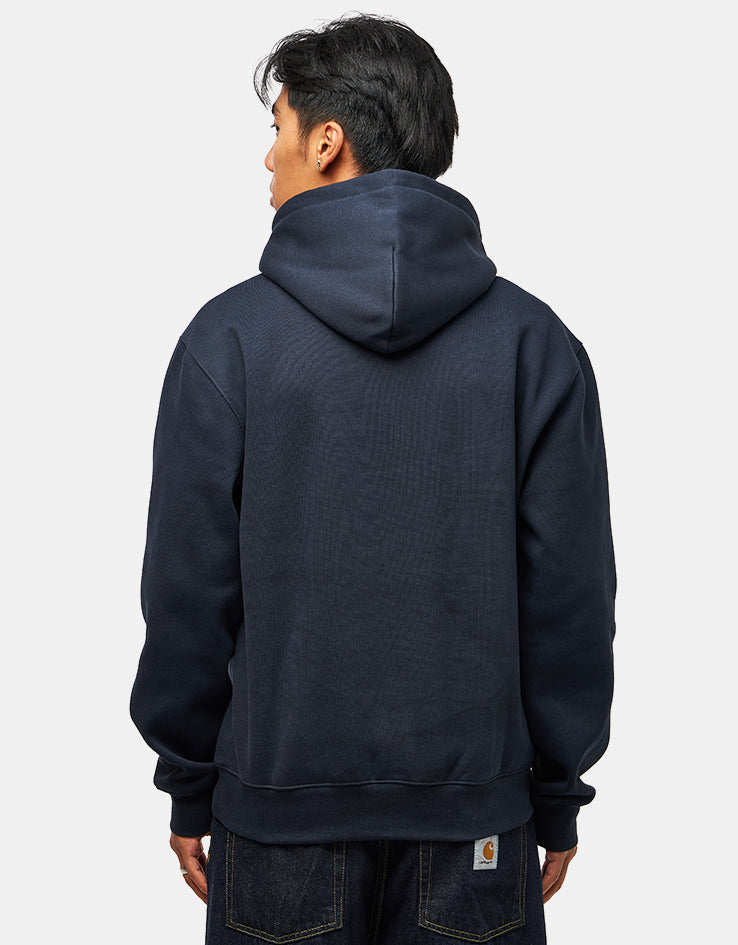 Carhartt WIP Hooded Carhartt Sweatshirt - Deep Night/Palisander