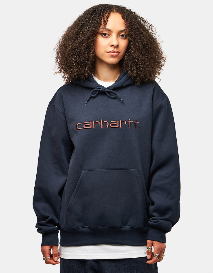 Carhartt WIP Hooded Carhartt Sweatshirt - Deep Night/Palisander