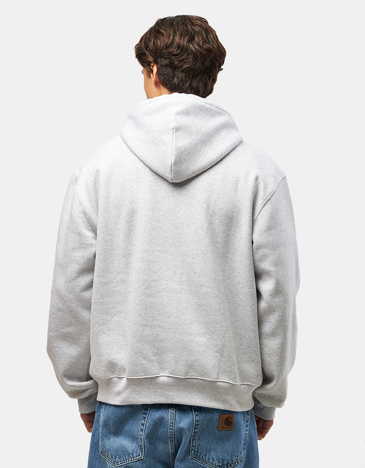 Carhartt WIP Hooded Carhartt Sweatshirt - Ash Heather/Rondo