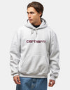 Carhartt WIP Hooded Carhartt Sweatshirt - Ash Heather/Rondo