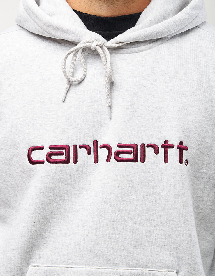 Carhartt WIP Hooded Carhartt Sweatshirt - Ash Heather/Rondo