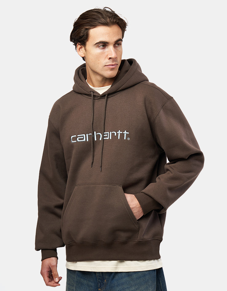 Carhartt WIP Hooded Carhartt Sweatshirt - Vitola/Citadel