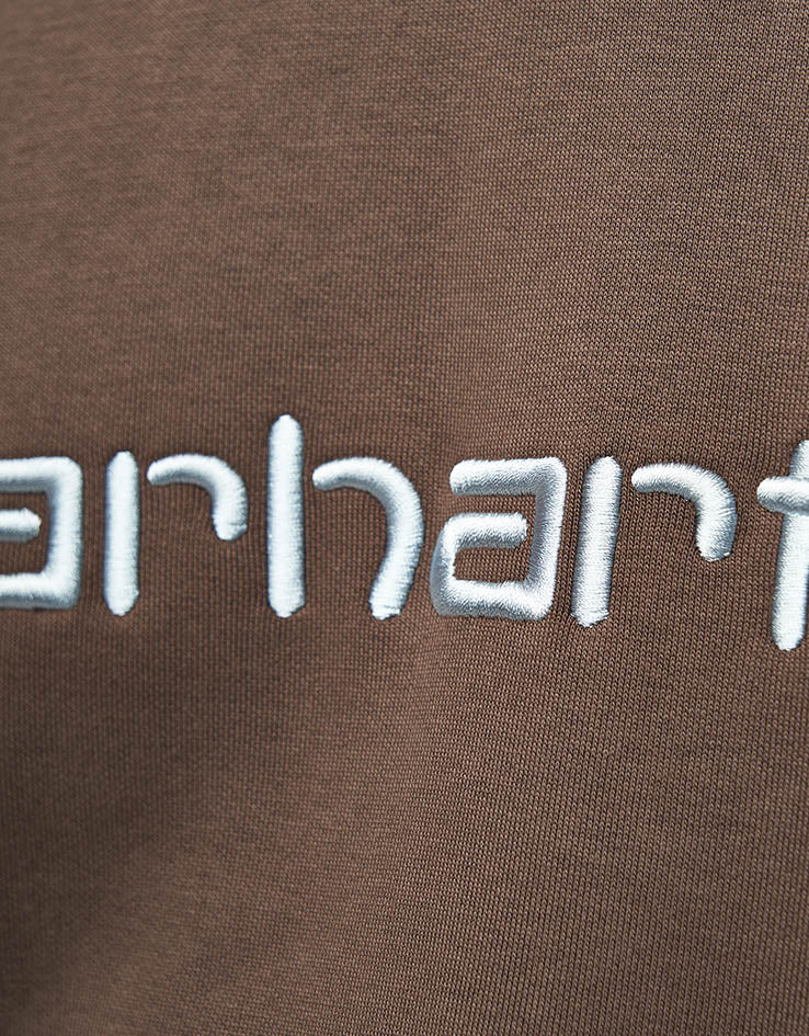 Carhartt WIP Hooded Carhartt Sweatshirt - Vitola/Citadel