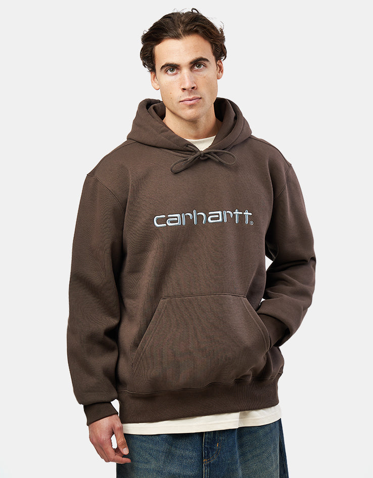 Carhartt WIP Hooded Carhartt Sweatshirt - Vitola/Citadel