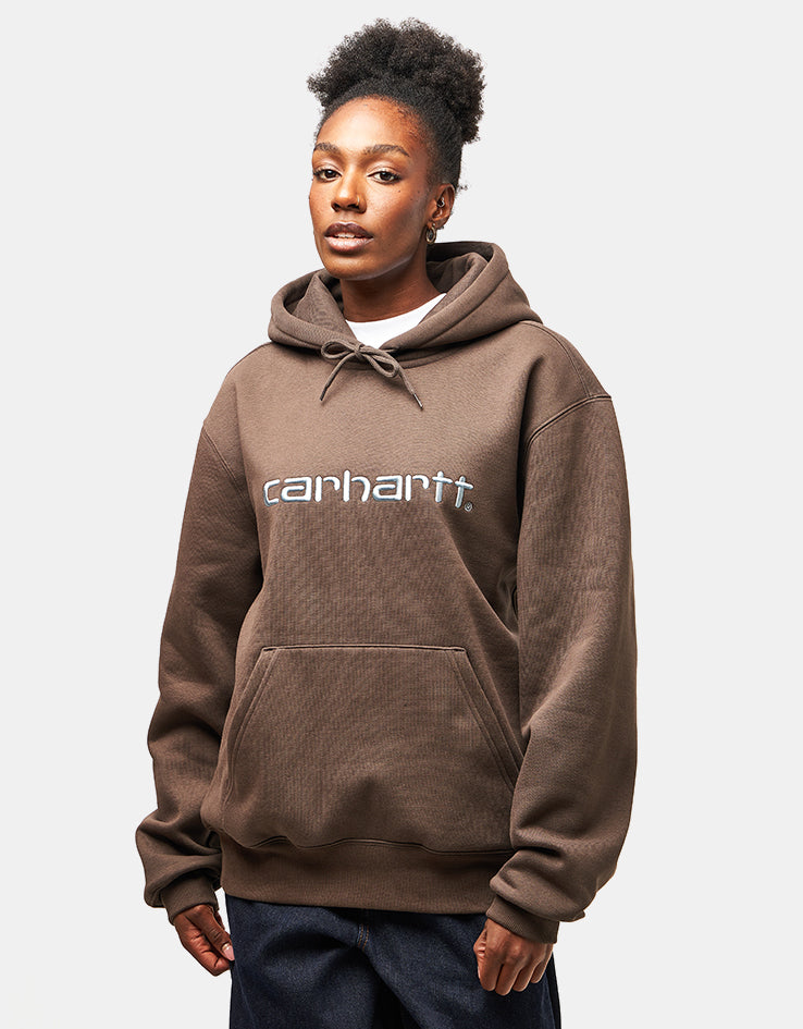 Carhartt WIP Hooded Carhartt Sweatshirt - Vitola/Citadel