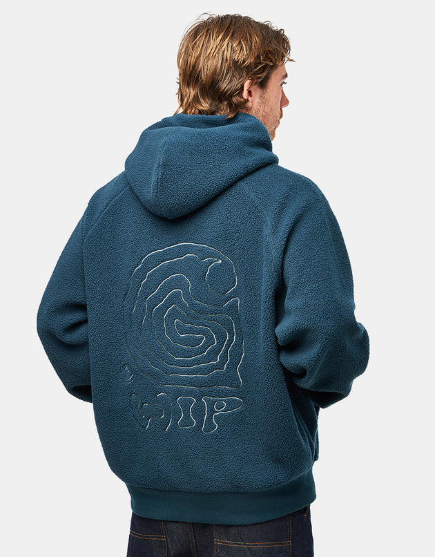 Carhartt WIP Hooded Helix Sweatshirt - Deep Lagoon/Silver Pine