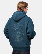 Carhartt WIP Hooded Helix Sweatshirt - Deep Lagoon/Silver Pine