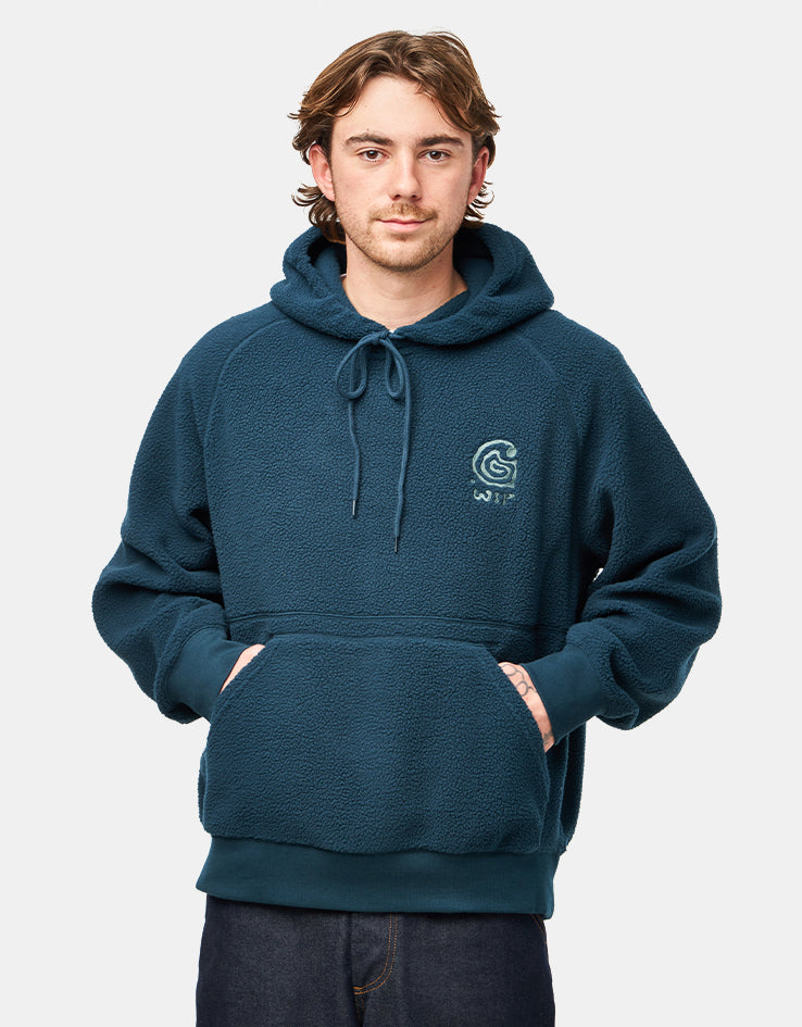 Carhartt WIP Hooded Helix Sweatshirt - Deep Lagoon/Silver Pine