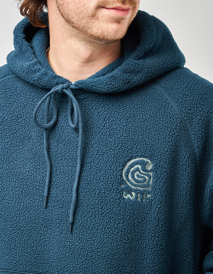 Carhartt WIP Hooded Helix Sweatshirt - Deep Lagoon/Silver Pine