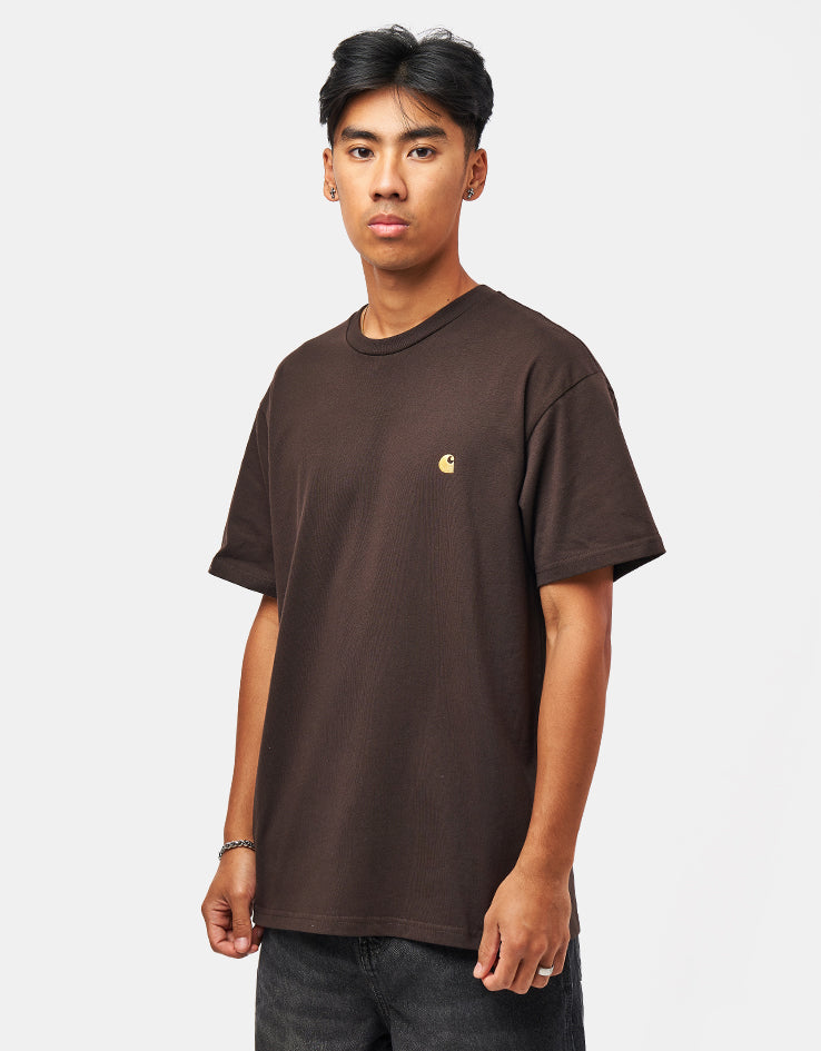 Carhartt WIP S/S Chase T-Shirt - Tobacco/Gold