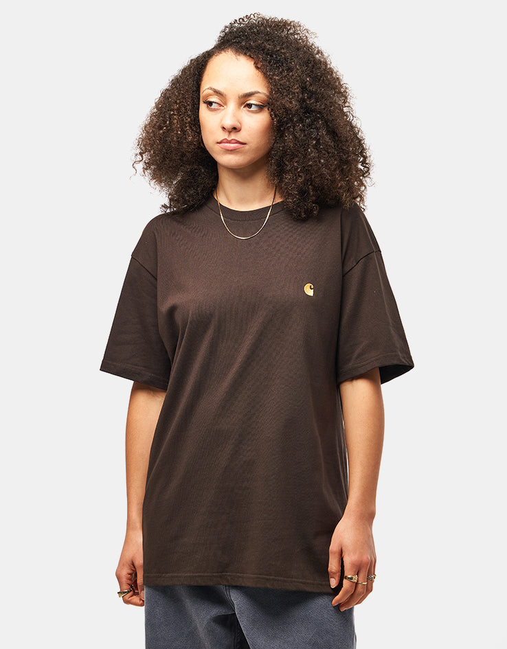 Carhartt WIP S/S Chase T-Shirt - Tobacco/Gold