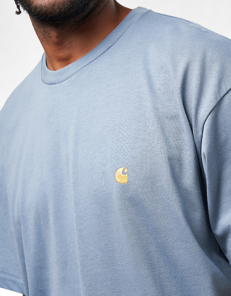 Carhartt WIP S/S Chase T-Shirt - Angelite/Gold