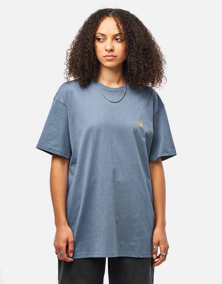 Carhartt WIP S/S Chase T-Shirt - Angelite/Gold