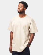 Carhartt WIP S/S Chase T-Shirt - Fleur De Sel/Gold