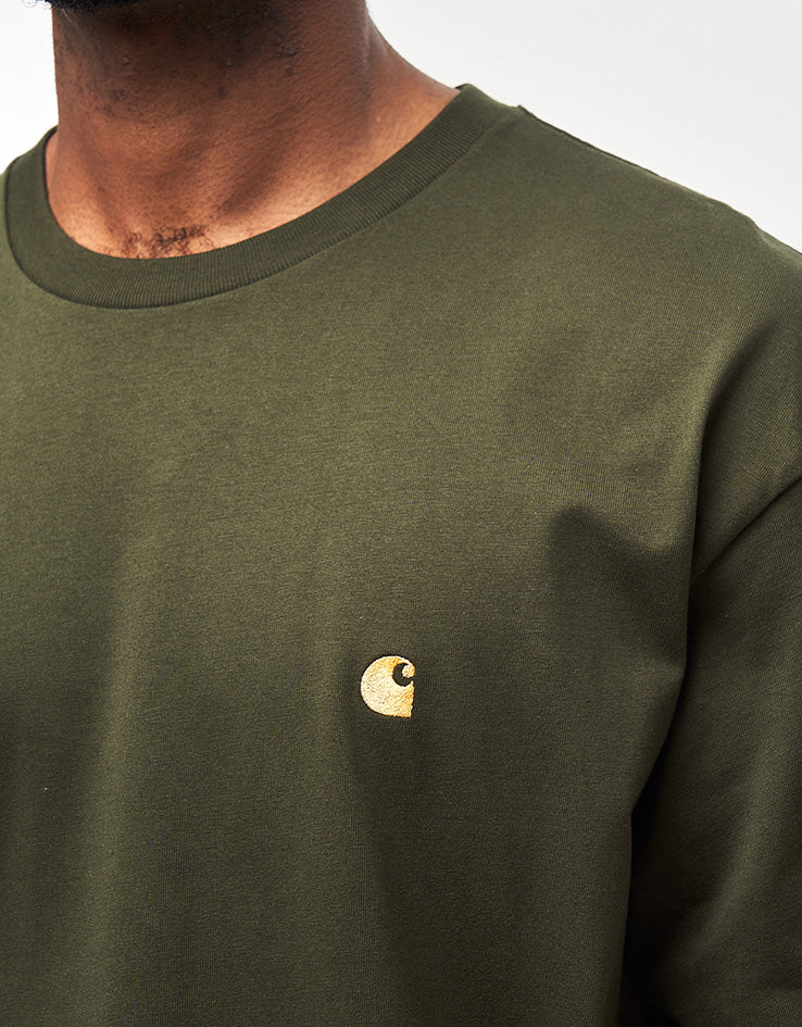 Carhartt WIP S/S Chase T-Shirt - Olive/Gold
