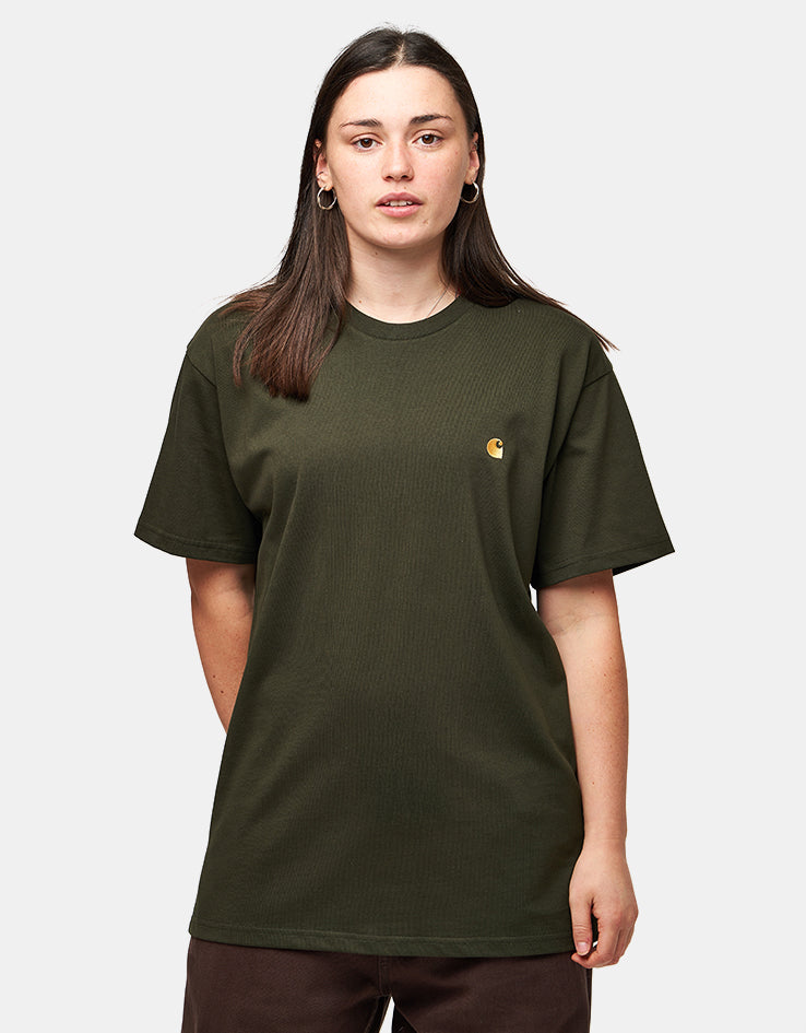 Carhartt WIP S/S Chase T-Shirt - Olive/Gold