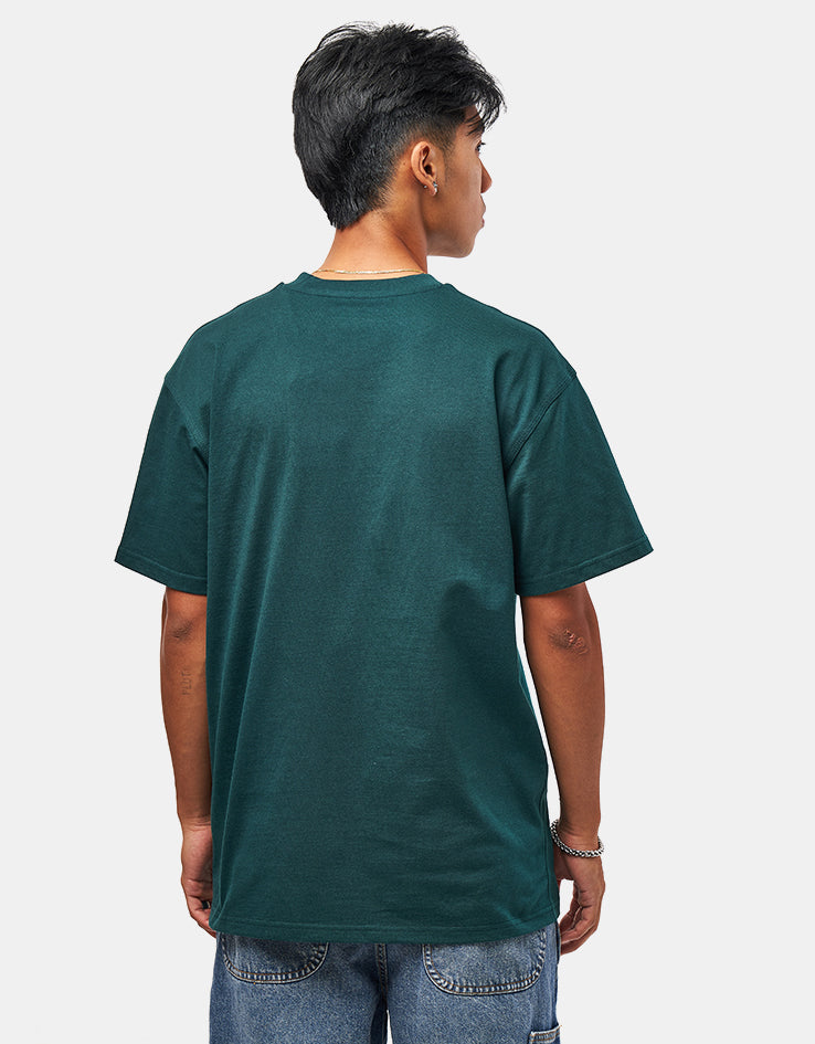Carhartt WIP S/S American Script T-Shirt - Dark Fir