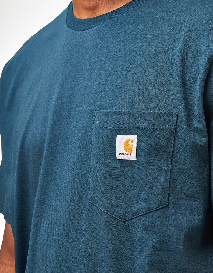 Carhartt WIP S/S Pocket T-Shirt - Deep Lagoon
