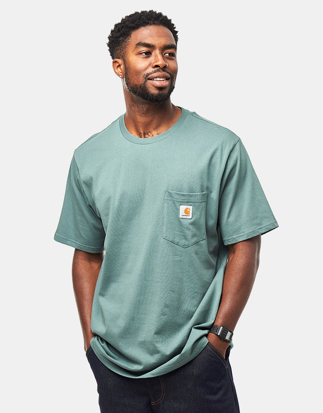 Carhartt WIP S/S Pocket T-Shirt - Silver Pine