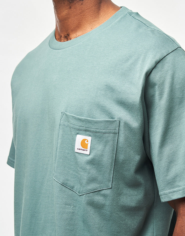 Carhartt WIP S/S Pocket T-Shirt - Silver Pine