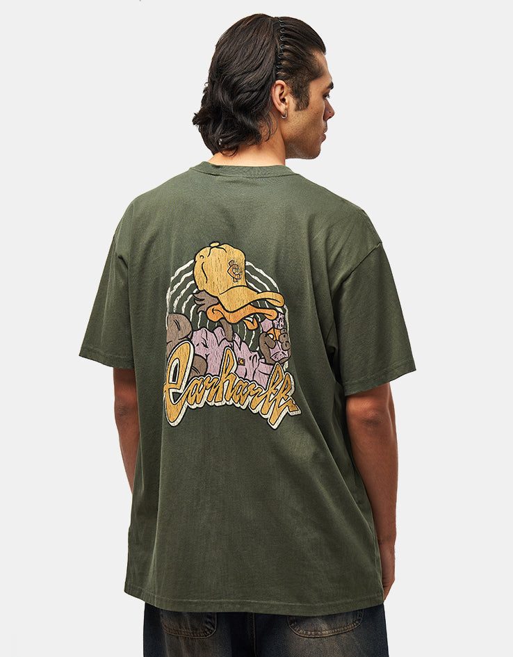 Carhartt WIP S/S Chedda T-Shirt - Opuntia (Heavy Stone Wash)
