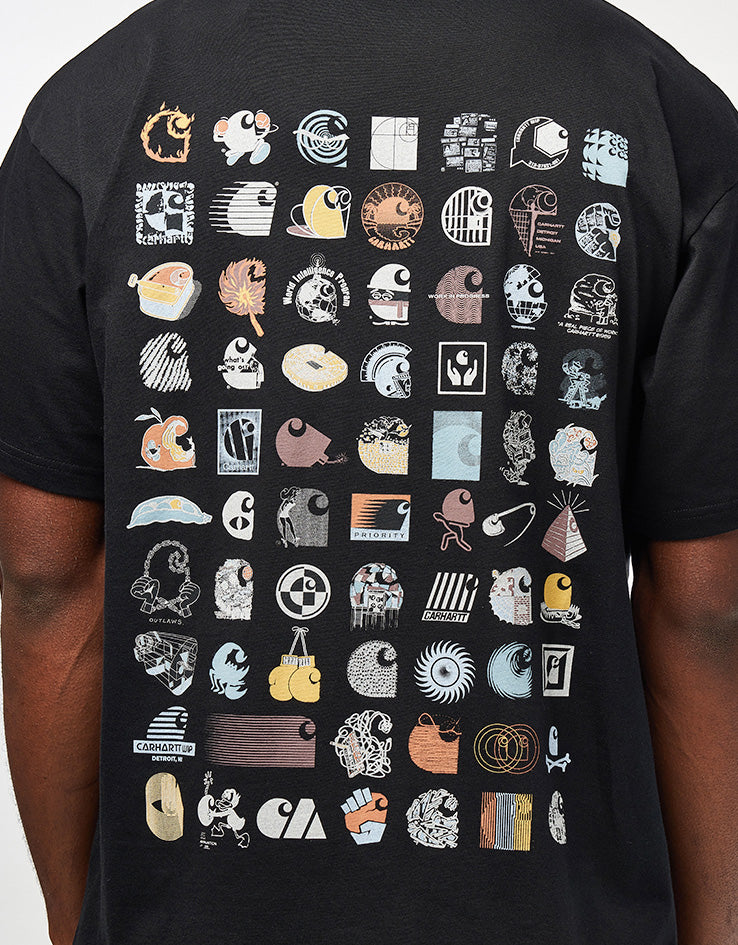 Carhartt WIP S/S C Logo Archive T-Shirt - Black