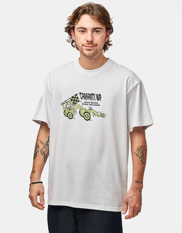 Carhartt WIP S/S Make Believe League T-Shirt - White