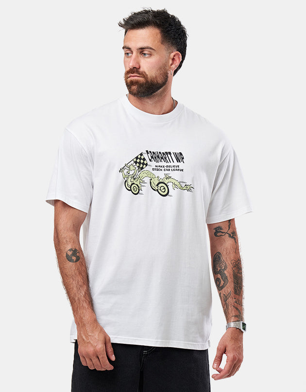 Carhartt WIP S/S Make Believe League T-Shirt - White