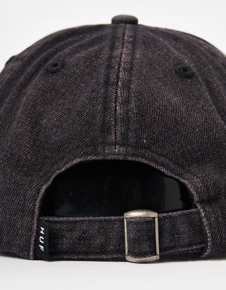 HUF Apollo Denim 6 Panel Curved Visor Cap - Dust Purple