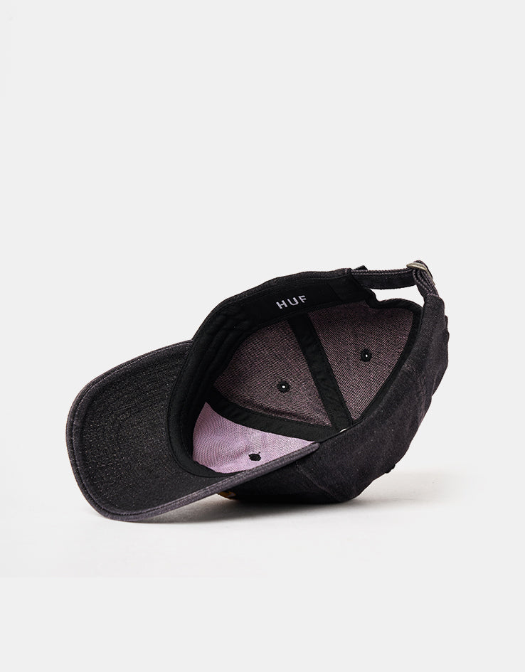 HUF Apollo Denim 6 Panel Curved Visor Cap - Dust Purple