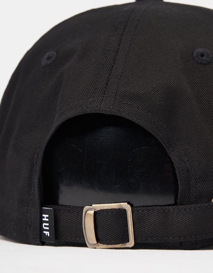 HUF Megablast 6 Panel Curved Visor Cap - Black