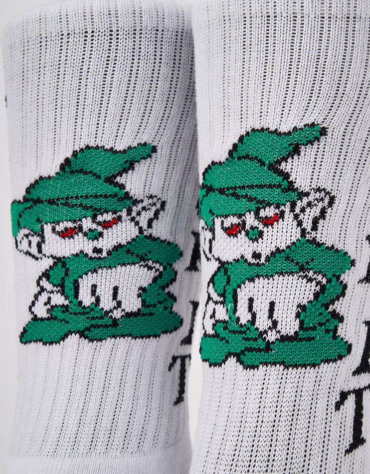 HUF Trip Crew Socks - White