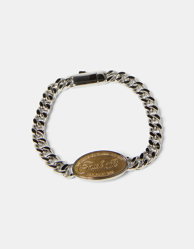 HUF Fuck It Bracelet - Silver
