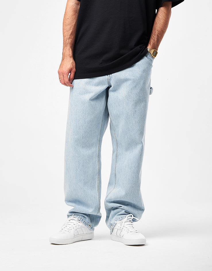 Carhartt WIP Single Knee Pant - Blue Heavy Stone Bleached