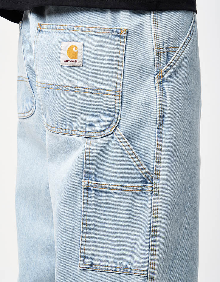 Carhartt WIP Single Knee Pant - Blue Heavy Stone Bleached