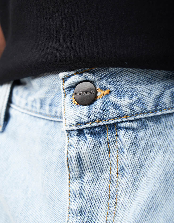Carhartt WIP Single Knee Pant - Blue Heavy Stone Bleached