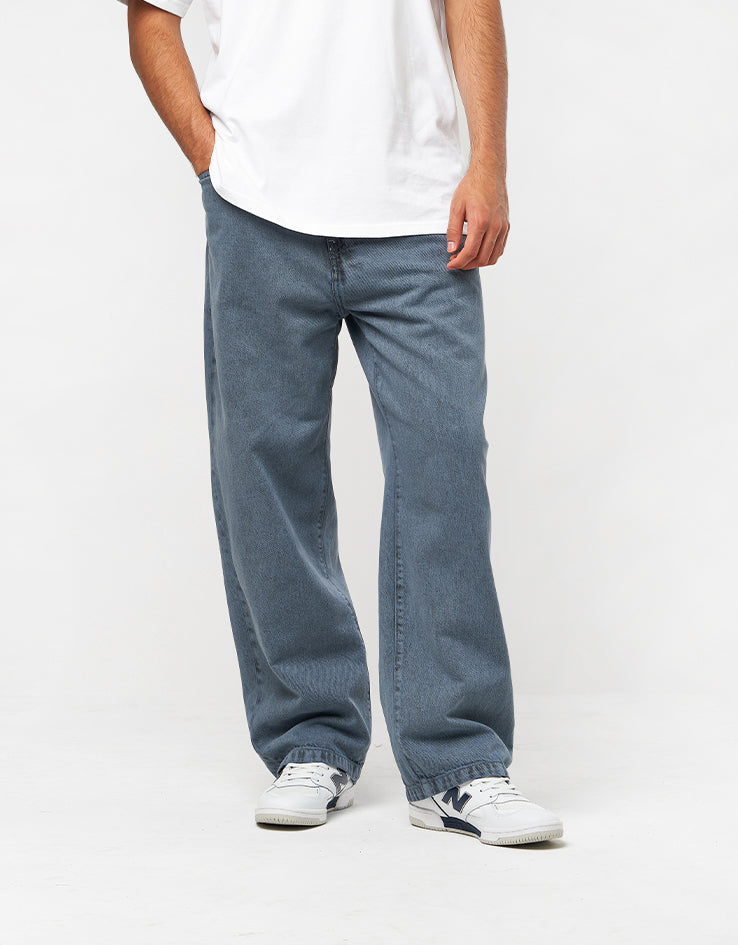 Carhartt WIP Landon Pant - Black/Blue Fog (Garment Dyed)