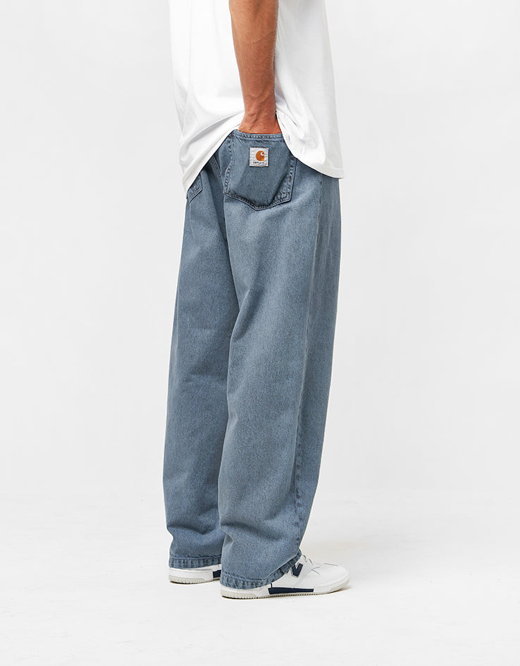 Carhartt WIP Landon Pant - Black/Blue Fog (Garment Dyed)