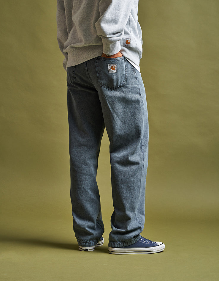 Carhartt WIP Landon Pant - Black/Blue Fog (Garment Dyed)