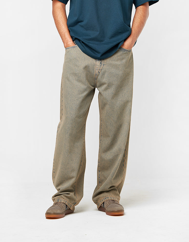 Carhartt WIP Landon Pant - Blue/Leather (Garment Dyed)
