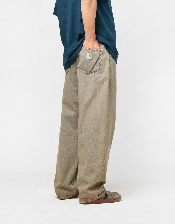 Carhartt WIP Landon Pant - Blue/Leather (Garment Dyed)