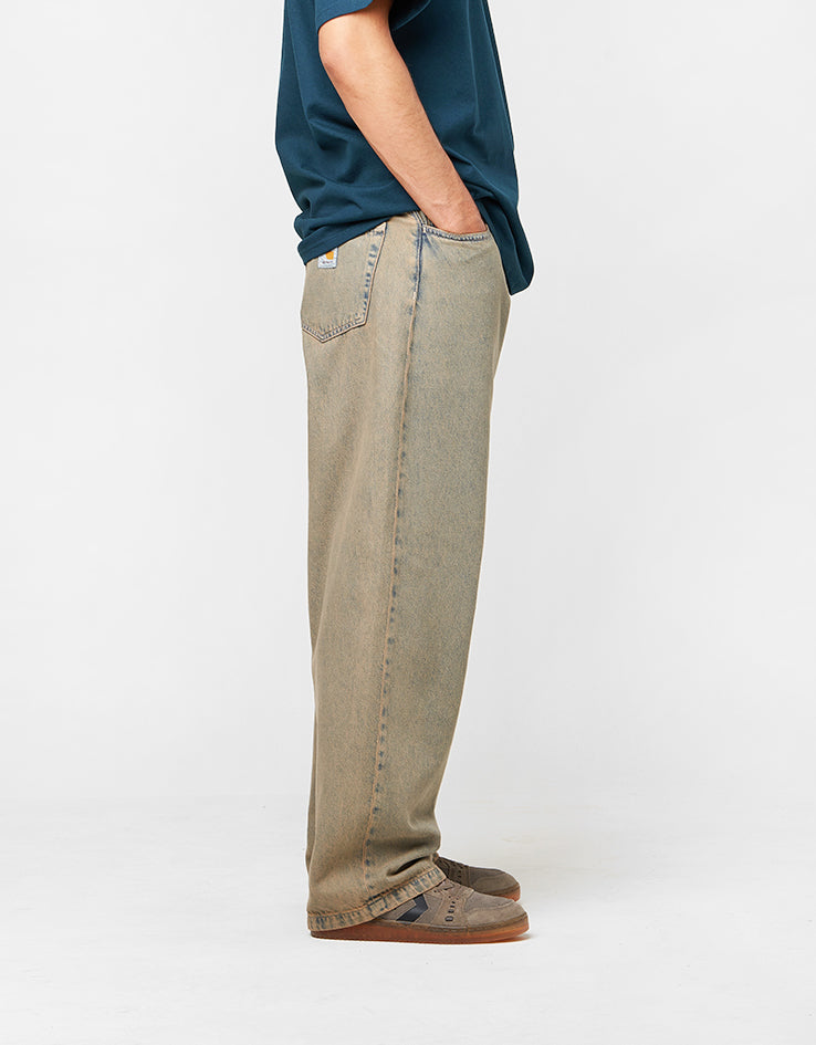 Carhartt WIP Landon Pant - Blue/Leather (Garment Dyed)