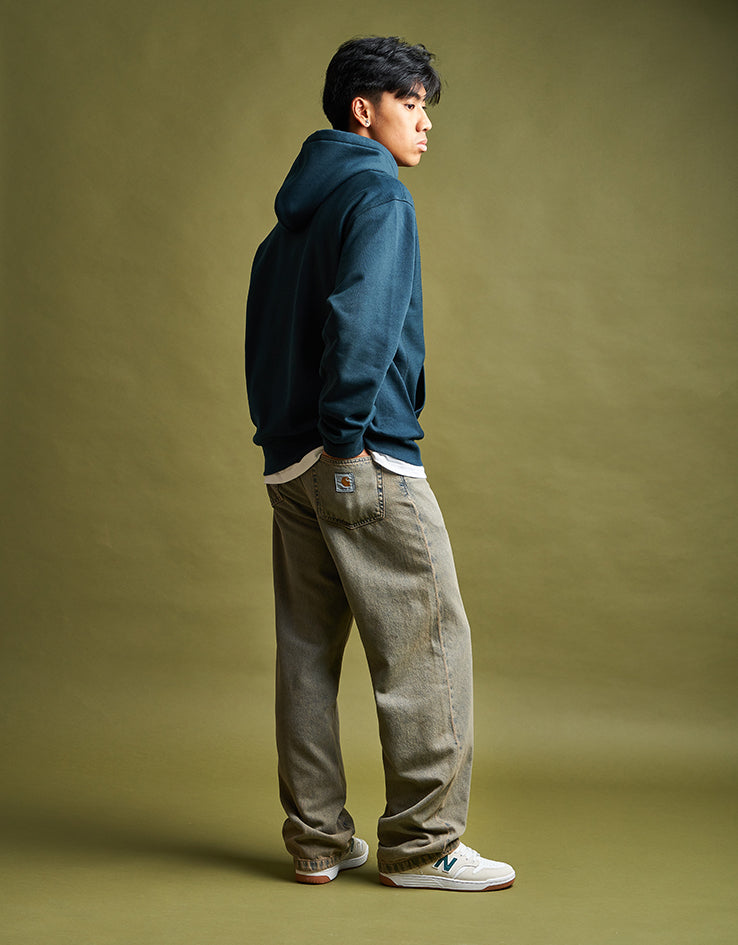 Carhartt WIP Landon Pant - Blue/Leather (Garment Dyed)